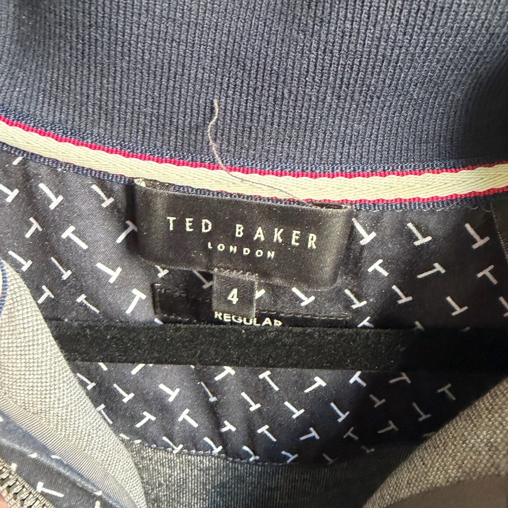 Ted Baker Gray Patterned Quarter Zip - image 3